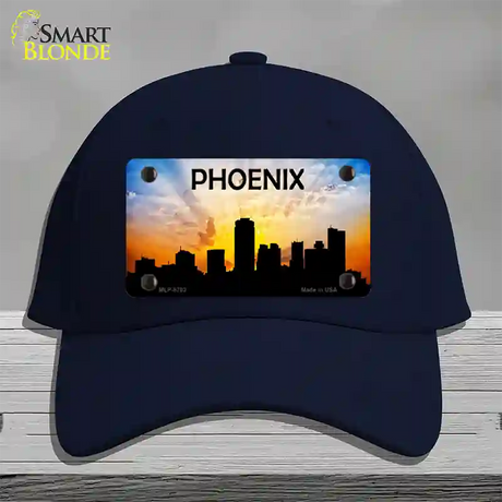 Phoenix Silhouette Novelty License Plate Hat Cotton / Navy