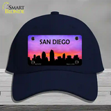 San Diego Silhouette Novelty License Plate Hat Cotton / Navy