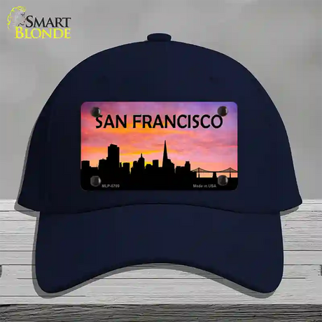 San Francisco Silhouette Novelty License Plate Hat Cotton / Navy