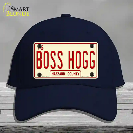 Boss Hogg Hazzard County Novelty License Plate Hat Cotton / Navy