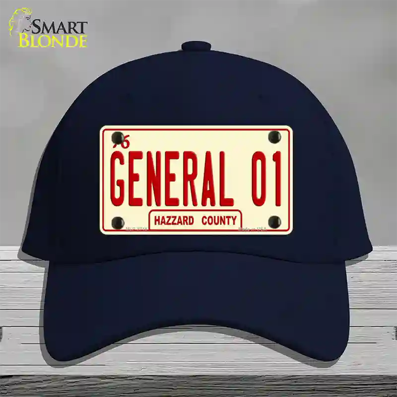 General 01 Novelty License Plate Hat Cotton / Navy