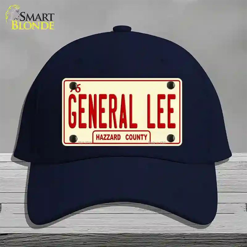 General Lee Hazzard County Novelty License Plate Hat Cotton / Navy