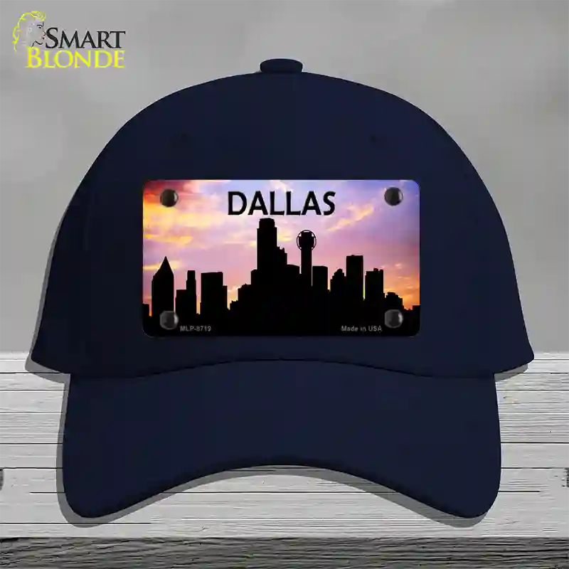 Dallas Silhouette Novelty License Plate Hat Cotton / Navy