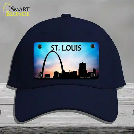 St Louis Silhouette Novelty License Plate Hat Cotton / Navy