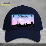 Ottawa Silhouette Novelty License Plate Hat Cotton / Navy