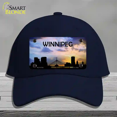 Winnipeg Silhouette Novelty License Plate Hat Cotton / Navy