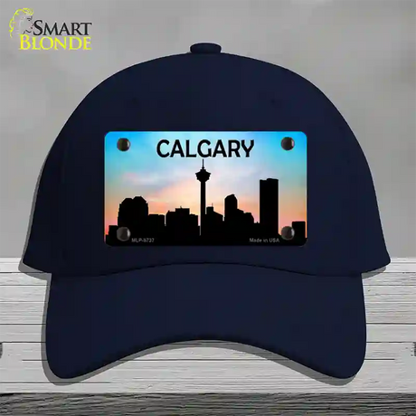 Calgary Silhouette Novelty License Plate Hat Cotton / Navy