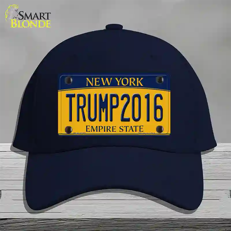 Trump 2016 Novelty License Plate Hat Cotton / Navy