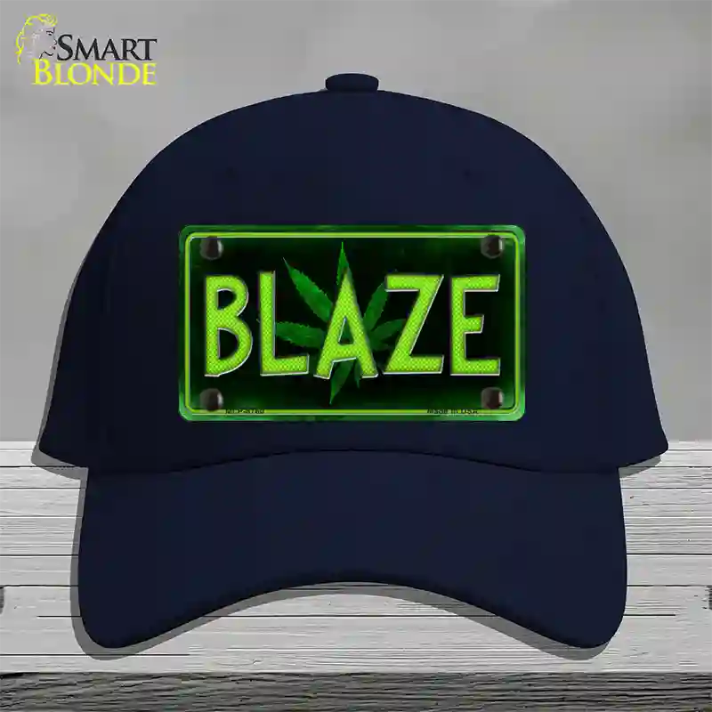 Blaze Novelty License Plate Hat Cotton / Navy