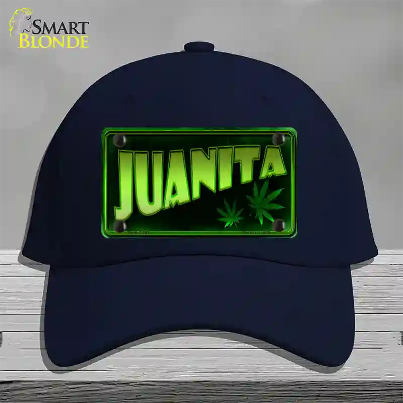 Juanita Novelty License Plate Hat Cotton / Navy