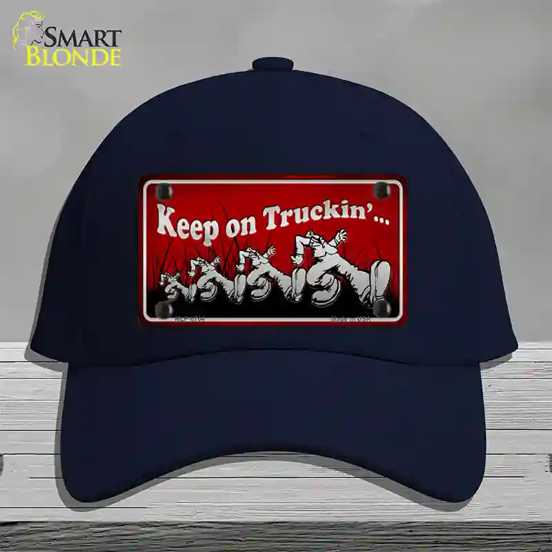 Keep On Trucking Novelty License Plate Hat Cotton / Navy