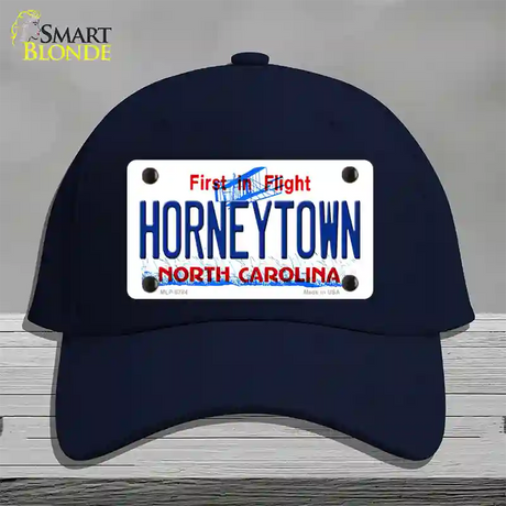 Horneytown North Carolina Novelty License Plate Hat Cotton / Navy