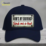 Send Me A Text Novelty License Plate Hat Cotton / Navy