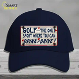 Drink And Drive Novelty License Plate Hat Cotton / Navy