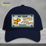 My Dog Hates Novelty License Plate Hat Cotton / Navy