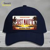 Just Mauid Sunset Novelty License Plate Hat Cotton / Navy