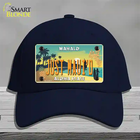 Just Mauid Vintage Novelty License Plate Hat Cotton / Navy