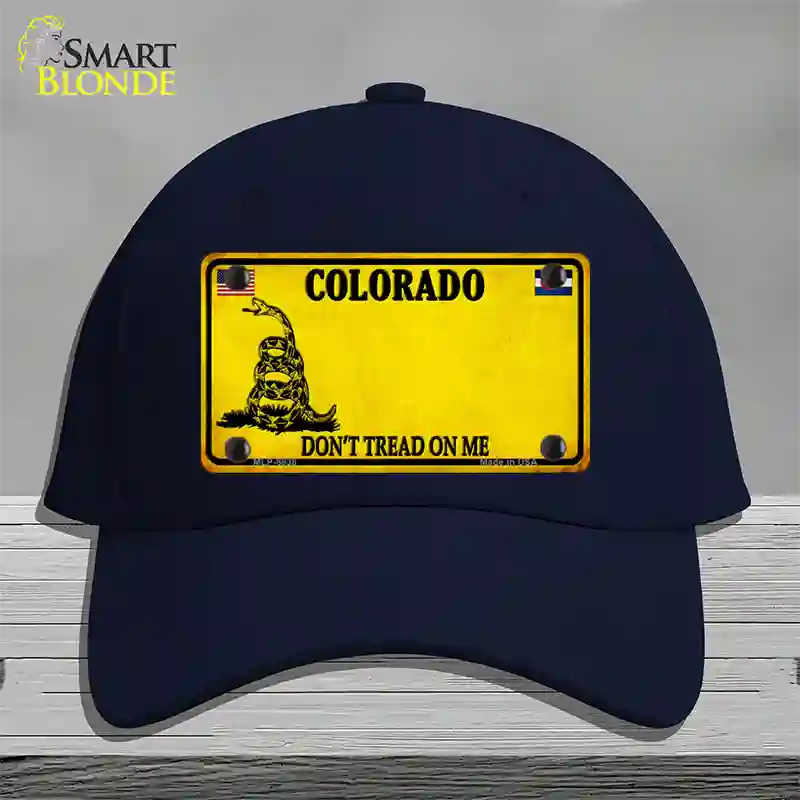 Colorado Dont Tread On Me Novelty License Plate Hat Cotton / Navy