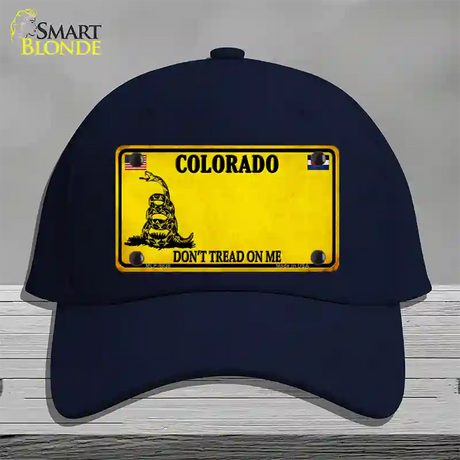 Colorado Dont Tread On Me Novelty License Plate Hat Cotton / Navy