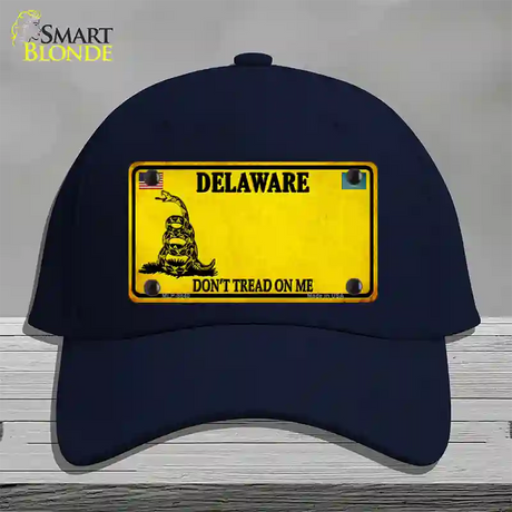 Delaware Dont Tread On Me Novelty License Plate Hat Cotton / Navy