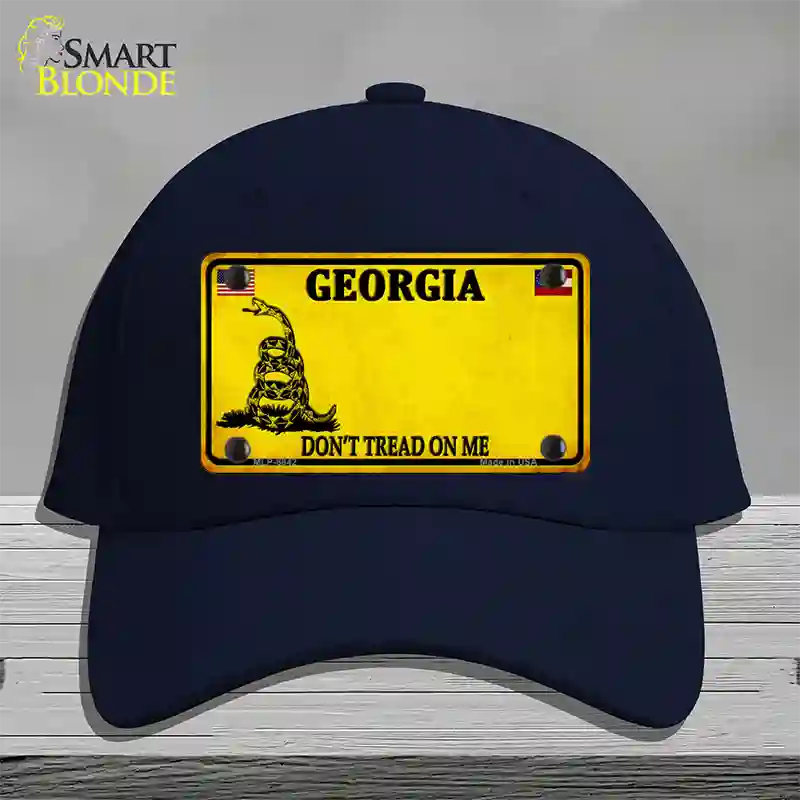 Georgia Dont Tread On Me Novelty License Plate Hat Cotton / Navy