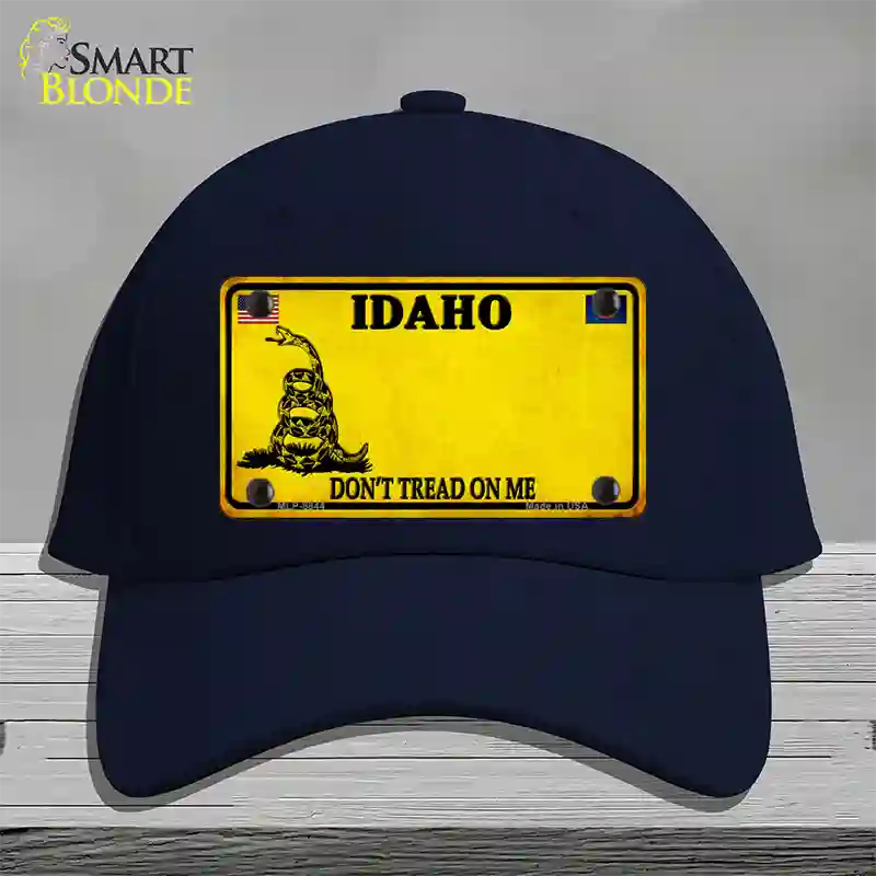 Idaho Dont Tread On Me Novelty License Plate Hat Cotton / Navy