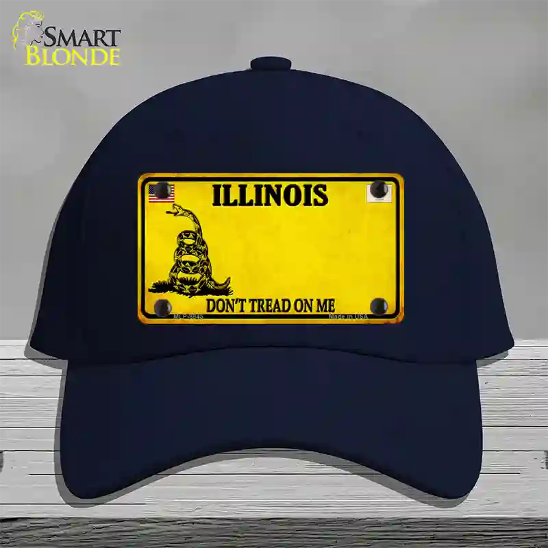 Illinois Dont Tread On Me Novelty License Plate Hat Cotton / Navy