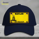 Maryland Dont Tread On Me Novelty License Plate Hat Cotton / Navy