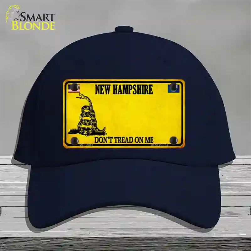 New Hampshire Dont Tread On Me Novelty License Plate Hat Cotton / Navy