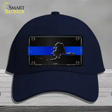 Alaska Thin Blue Line Novelty License Plate Hat Cotton / Navy