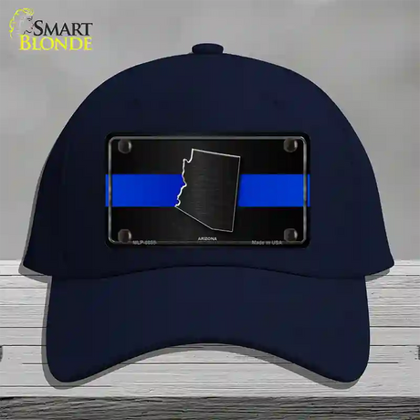 Arizona Thin Blue Line Novelty License Plate Hat Cotton / Navy