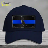 California Thin Blue Line Novelty License Plate Hat Cotton / Navy