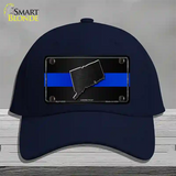 Connecticut Thin Blue Line Novelty License Plate Hat Cotton / Navy