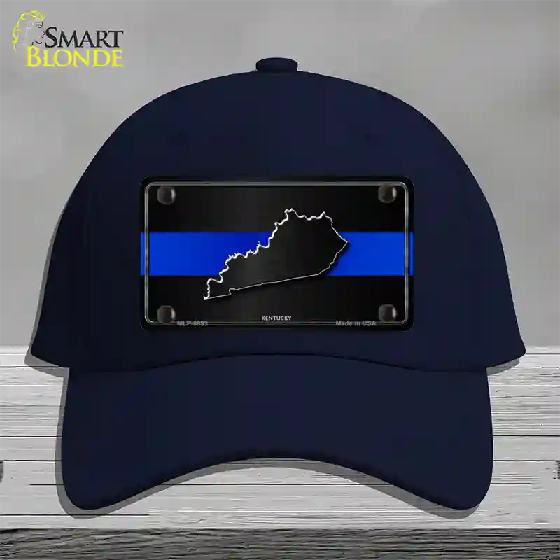 Kentucky Thin Blue Line Novelty License Plate Hat Cotton / Navy