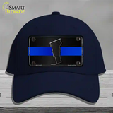 Vermont Thin Blue Line Novelty License Plate Hat Cotton / Navy