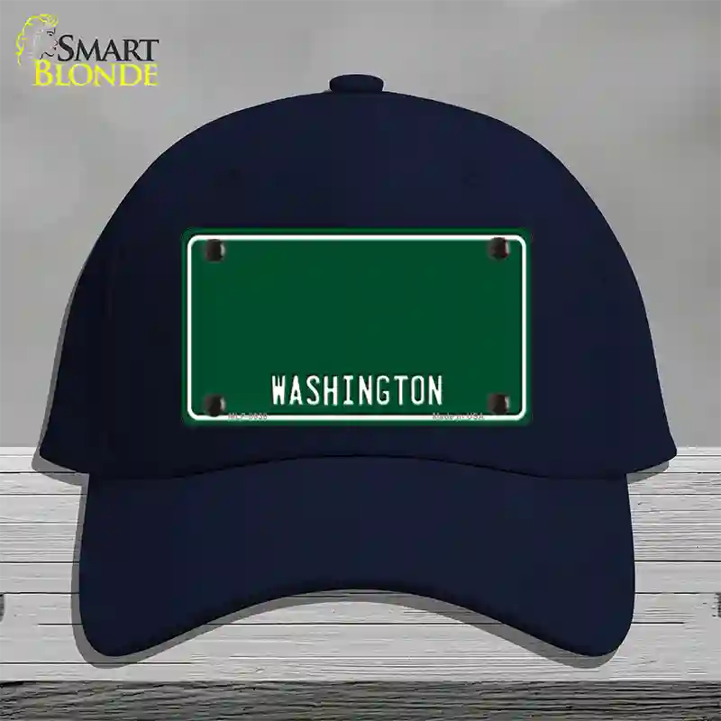 Washington Green Novelty License Plate Hat Cotton / Navy