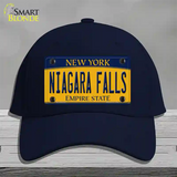 Niagara Falls New York Novelty License Plate Hat Cotton / Navy