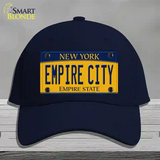 Empire City New York Novelty License Plate Hat Cotton / Navy