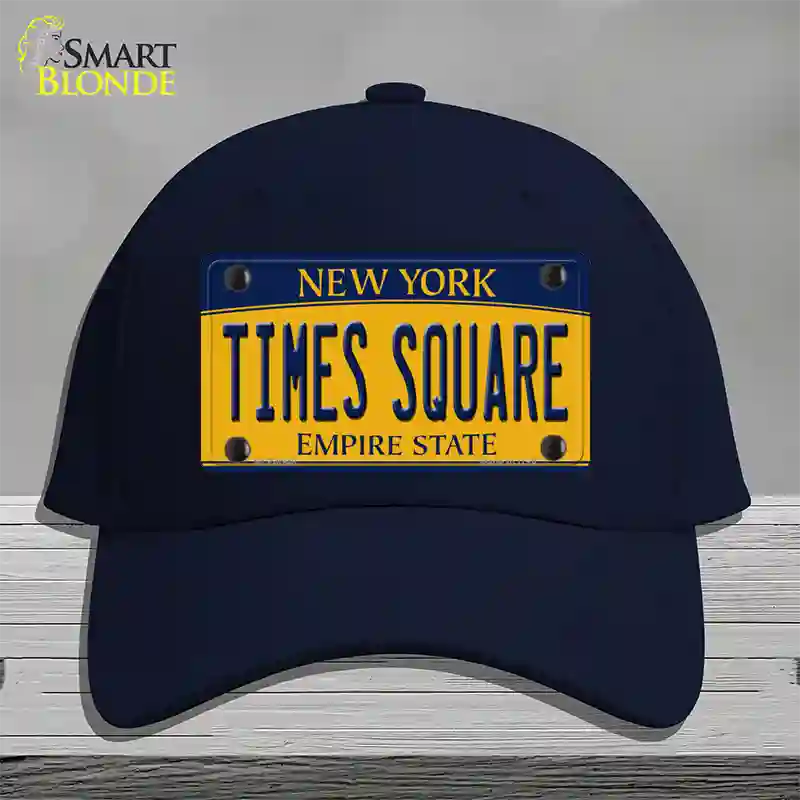 Times Square New York Novelty License Plate Hat Cotton / Navy