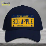 Big Apple Yellow New York Novelty License Plate Hat Cotton / Navy