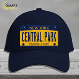 Central Park Yellow New York Novelty License Plate Hat Cotton / Navy