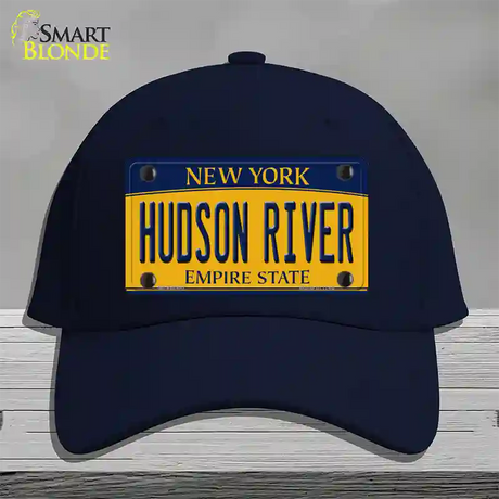 Hudson River New York Novelty License Plate Hat Cotton / Navy