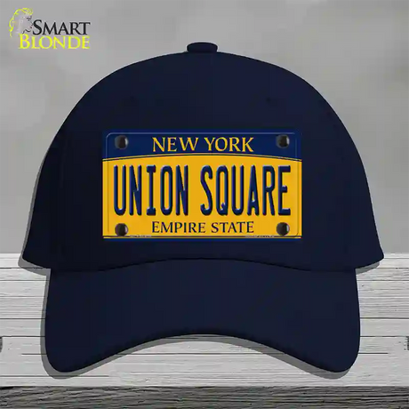 Union Square New York Novelty License Plate Hat Cotton / Navy