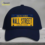 Wall Street New York Novelty License Plate Hat Cotton / Navy