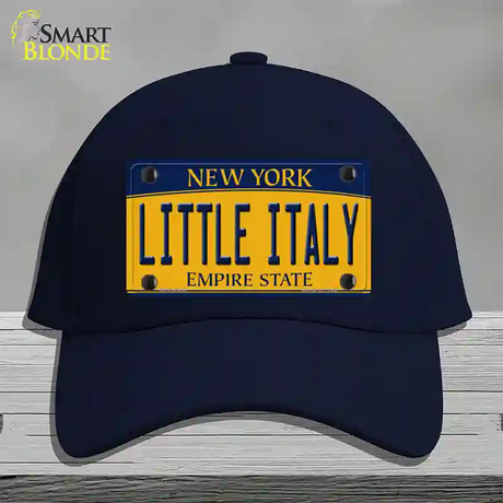 Little Italy New York Novelty License Plate Hat Cotton / Navy