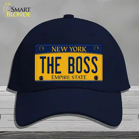 The Boss New York Novelty License Plate Hat Cotton / Navy