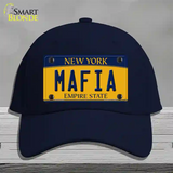 Mafia Yellow New York Novelty License Plate Hat Cotton / Navy