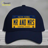 Mr and Mrs New York Novelty License Plate Hat Cotton / Navy