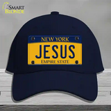 Jesus New York Novelty License Plate Hat Cotton / Navy