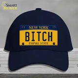 Bitch New York Novelty License Plate Hat Cotton / Navy